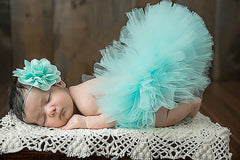 MOMISY Baby Photography Props, Skirt & Headband for Kids Parties Anniversaries Photography (Green)