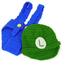 MOMISY Baby Photography Props, Includes Pant & Cap for Kids Parties Anniversaries Photography-Set of 2 Pieces (GreenBlue)