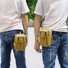 MOMISY Waist Bag, Fanny Pack, Chest Pouch for Men Women Boys Girls (Khaki, 17 * 11.5 * 5 cm)