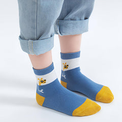 MOMISY 5 Pairs Baby Girl Boys Tube ankle Socks for Baby Girl BoysToddlers Infant kids (Greedy Dog, 1 year to 3year)-Bamboo
