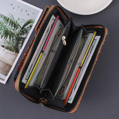 MOMISY Mobile Bag, Cellphone Sling Bag, Card Holder Wallet, Crossbody Bag, PU Leather, for Girls (Garden)