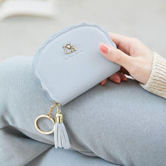 MOMISY PU Leather Women's Credit Debit Card Holder Money Wallet Purse Clutch (20 Slots Light Grey)