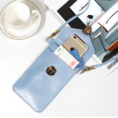 MOMISY Mobile Bag Cellphone Sling Bag Card Holder Wallet Handbag Crossbody multi-function Shoulder Bag for Girls & Women (Blue)