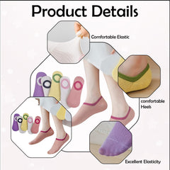 MOMISY Unisex Cotton Invisible No show Cotton Loafer Adult Socks for men & Women (Multi-colour Pack of 5)-Free Size (Solid 2 Color)