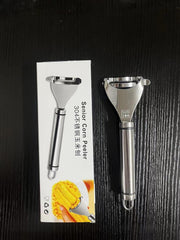MOMISY Stainless Steel Corn Peeler, Stripper, Remover, Cutter, Vegetable and Fruit Peeler, Corn Threshing Peeler (SS 304, 18.8 cm)