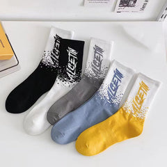 MOMISY Crew Socks for Men & Women Athletic Cotton Blend Socks 5-Pair (Multicolor)