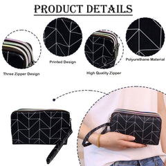 MOMISY Women's Girls Clutch | Zipper | Ladies Purse Wallet Girls (3D)