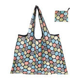 MOMISY Designer Pattern Reusable and Foldable Shopping Bag/Tote Hand bag/Travel Bag/Grocery Bag | Heavy Duty, Eco Friendly | Compact, Lightweight and Convenient (Multi Leaf)