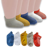MOMISY Children's Socks, 5 Pairs, Baby and Kids Size (IN, Age, 1 Year, 3 Years, SolidSmiley)
