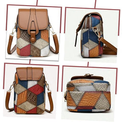 MOMISY Mobile Phone Crossbody Sling Bag, Multi-colour Leather Card Holder Wallet shoulder bag