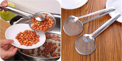 MOMISY Stainless Steel Oil Filter Spoon and Fried Food Clip Mesh Strainer (2)