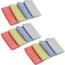 Momisy Microfiber Cleaning Cloths, 30 x 30 cm, Multi-Purpose Wash Cloth for Kitchen Car Window, Assorted Colours, Pack of (12)