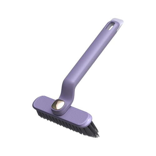 MOMISY 360° Rotating Gap Cleaning Brush, Hard Bristle Crevice Brush for Corners, Multi-Function Cleaning Tool (Purple)