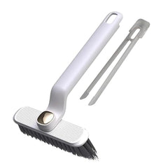 MOMISY 360° Rotating Gap Cleaning Brush, Hard Bristle Crevice Brush for Corners, Multi-Function Cleaning Tool (White)