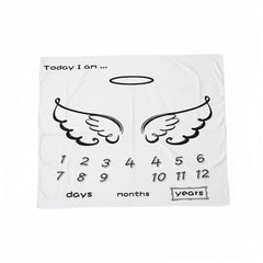 MOMISY Baby Milestone Blanket and Props for Baby's |1 to 12 Months Prop |Baby Bedding |Ac Room Blanket for Summer|Newborn| Infants Winter Blanket(Wing)