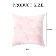 MOMISY Decorative Polyester Home Sofa Bedside Cushion Throw Pillow Covers, 45 x 45 cm, Pack of 2 (Cloud-Pink-2)