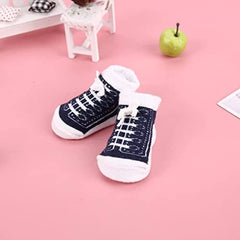 MOMISY 5 Pairs Baby Girl Boys Tube Socks Toddlers Infant Solid Color Ankle Socks Stretch Baby Socks (Multicolored, 0 Months-6 Months)