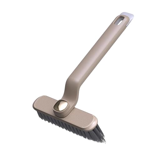 MOMISY 360° Rotating Gap Cleaning Brush, Hard Bristle Crevice Brush for Corners, Multi-Function Cleaning Tool (Brown)