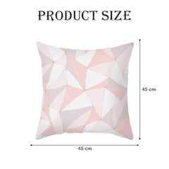 MOMISY Decorative Polyester Home Sofa Bedside Cushion Throw Pillow Covers, 45 x 45 cm, Pack of 2 (3D-2)