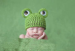 MOMISY Baby Photography Props, Frog Cap for Kids Parties Anniversaries Photography, Green