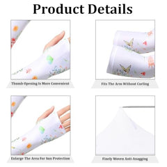 MOMISY Hand Gloves for Sun Protection, UV Protection Arm Sleeves for Women Bike Riding, UPF50+ Ice Silk Cooling Summer Gloves Woman Hand Cover Arm Sleeves for Driving, Golfing, Sports (White)