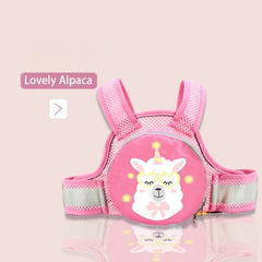 MOMISY Kids Safety Belt for Two Wheeler, Adjustable Bike Scooty Belt with Storage Bag, 2-9 Years (Pink)