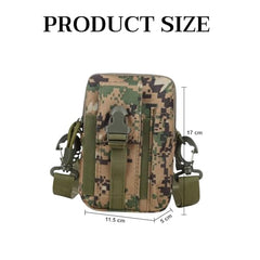 MOMISY Waist Bag, Fanny Pack, Chest Pouch for Men Women Boys Girls (Jungle Digital, 17 * 11.5 * 5 cm)