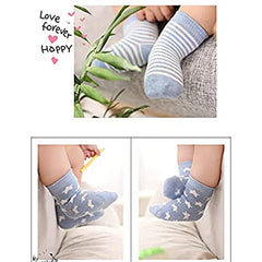MOMISY Socks-LightBlue5Pcs-6-8Year