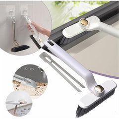 MOMISY 360° Rotating Gap Cleaning Brush, Hard Bristle Crevice Brush for Corners, Multi-Function Cleaning Tool (White)