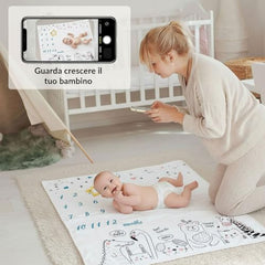 MOMISY Baby Milestone Blanket and Props for Baby's |1 to 12 Months Prop |Baby Bedding |Ac Room Blanket for Summer|Newborn| Infants Winter Blanket(AnimalStar)