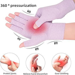MOMISY Arthritis Gloves (Purple, L)