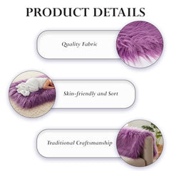 MOMISY Children’s Photography Props Blanket | Soft Cotton Blend Baby Photo Shoot Mat | Newborn Photography Prop (Purple)