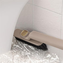MOMISY 360° Rotating Gap Cleaning Brush, Hard Bristle Crevice Brush for Corners, Multi-Function Cleaning Tool (Brown)