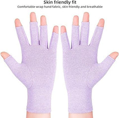 MOMISY Arthritis Gloves (Purple, L)