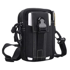 MOMISY Waist Bag, Fanny Pack, Chest Pouch for Men Women Boys Girls (Black, 17 * 11.5 * 5 cm)