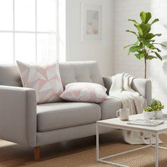 MOMISY Decorative Polyester Home Sofa Bedside Cushion Throw Pillow Covers, 45 x 45 cm, Pack of 2 (3D-2)
