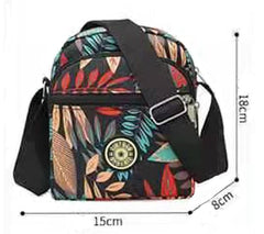 MOMISY Women Mobile Messenger Ladies Nylon Shoulder Bags Cross Body Long Strap Purse