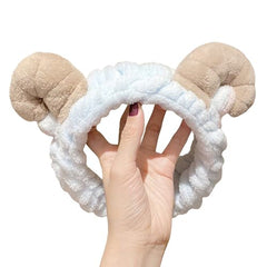 MOMISY Elastic Women's Lovely Hair Band Wash Face Spa Headband-Washable Facial Band Makeup Wrap Headbands Fits All Head Sizes