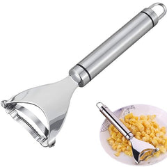 MOMISY Stainless Steel Corn Peeler, Stripper, Remover, Cutter, Vegetable and Fruit Peeler, Corn Threshing Peeler (SS 430, 17.5 cm)