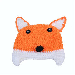 MOMISY Baby Photography Props, Fox Outfit, Includes Hat & Long Tailed Nappy for Kids Parties Anniversaries Photography, Orange