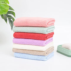 MOMISY Baby Wash Cloth Face Towel Handkerchief for Baby New Born/Infants/Toddlers-Assorted Colours (10)