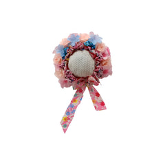 MOMISY Newborn Baby Girl Cap for Photography Props, Children's Headdress (in, Age, 0 Months, 3 Months, Pink)