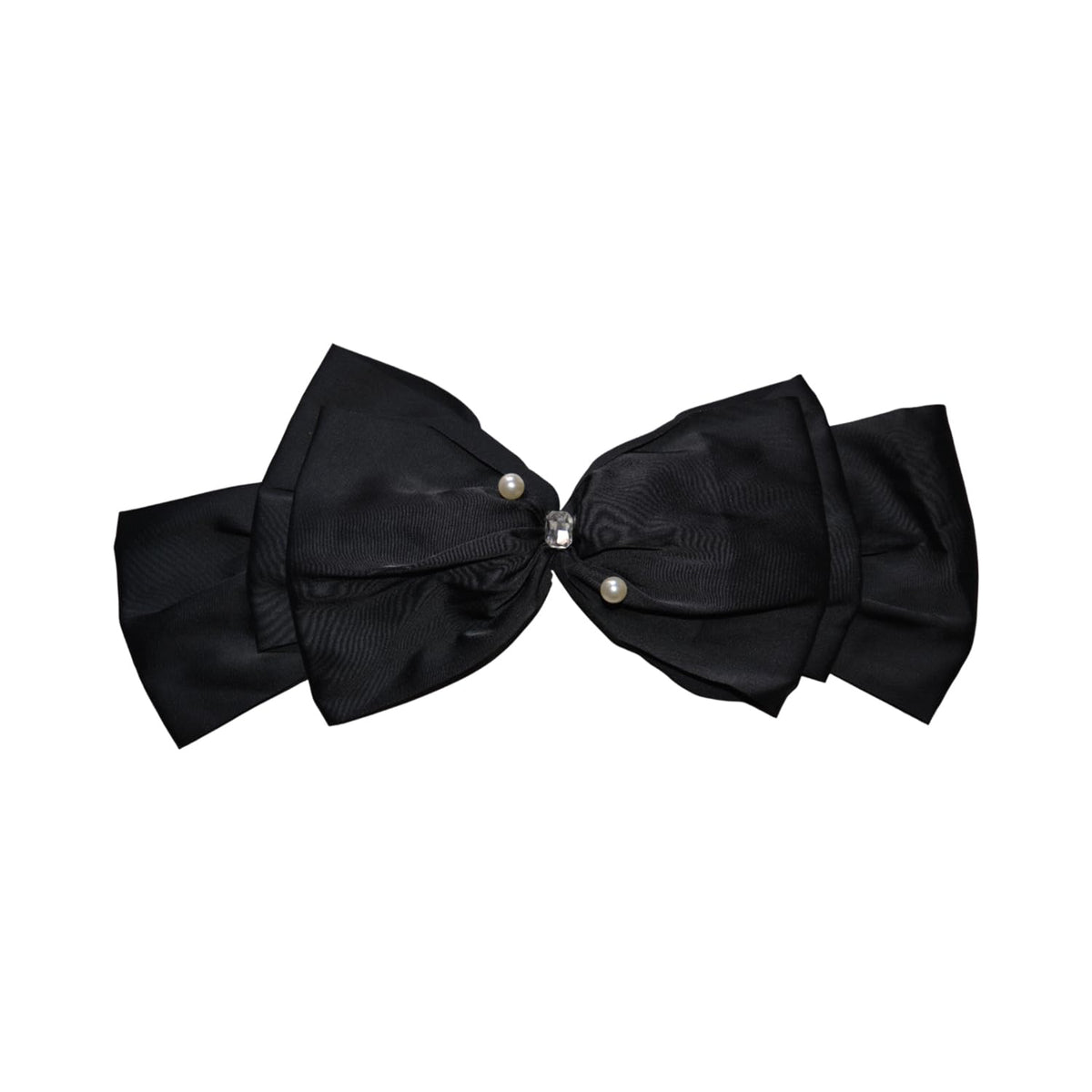 MOMISY Bow Shaped Hair Clip, Hair Accessories for Women and Girls (3LayerBow Black, Free)