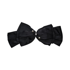 MOMISY Bow Shaped Hair Clip, Hair Accessories for Women and Girls (3LayerBow Black, Free)
