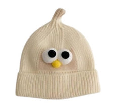 MOMISY Baby Beanie Winter Hat, Warm Toddlers Beanies for Kids Boys & Girls Woolen Knitted Cap (6 Months - 2 Years) (Off White)