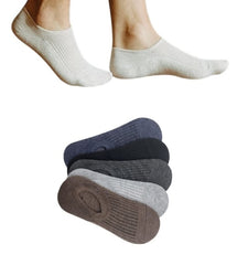 MOMISY Unisex Cotton Invisible No show Cotton Loafer Adult Socks for men & Women (Multi-colour Pack of 5)-Free Size (BlkBluDrkGreLitGreBrown)