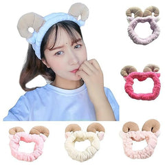 MOMISY Elastic Women's Lovely Hair Band Wash Face Spa Headband-Washable Facial Band Makeup Wrap Headbands Fits All Head Sizes