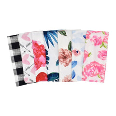 MOMISY Baby Photography Props Blanket Swaddle Wrap with Bowknot Hairband (Chess)