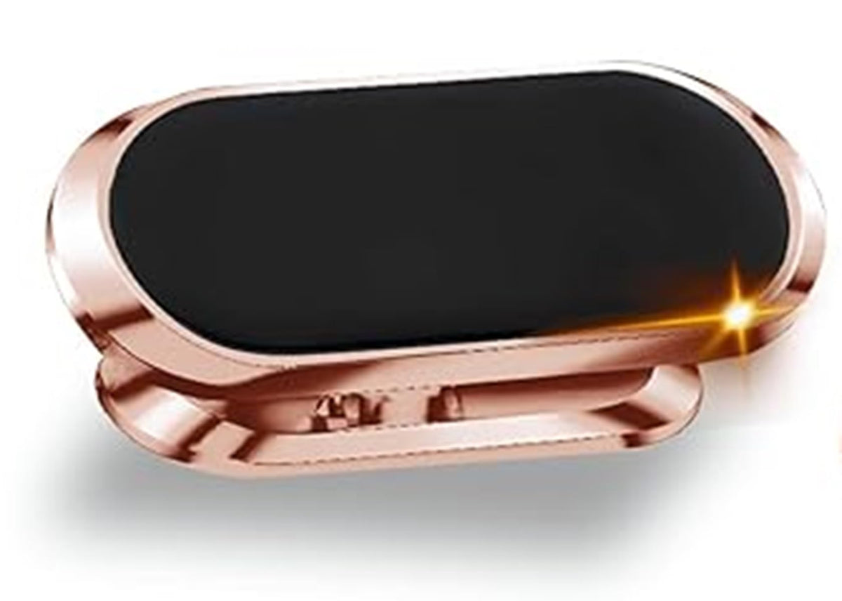 MOMISY Magnetic Mobile Phone Holder for Car Dashboard, [Easily Install] Mount [8 Strong Magnets] Friendly iPhone Mobile Stand Fits with All Smartphones (Rose Gold)
