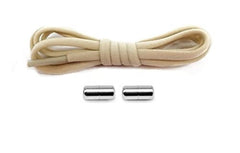 MOMISY No Tie Elastic Shoelaces, Semicircle Shoe Laces For Kids and Adult, Sneakers Shoelace Locks Laces Shoe Strings, Khaki